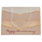 Luxe past Glitter Roos Gold aan Groot Cadeauzakje (Voorkant)