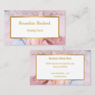 LUXE PASTEL MARBLE OR CARTE DE VISITE
