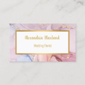 LUXE PASTEL MARBLE OR CARTE DE VISITE (Devant)