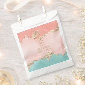 Luxe Pastel Waterverf Goud Folie Bruiloft Bedankzakje (Geknipt)