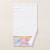 LUXE PASTEL WHITMARBLE GOLD BATHROOM TOWEL SET BAD HANDDOEK (Handdoek)