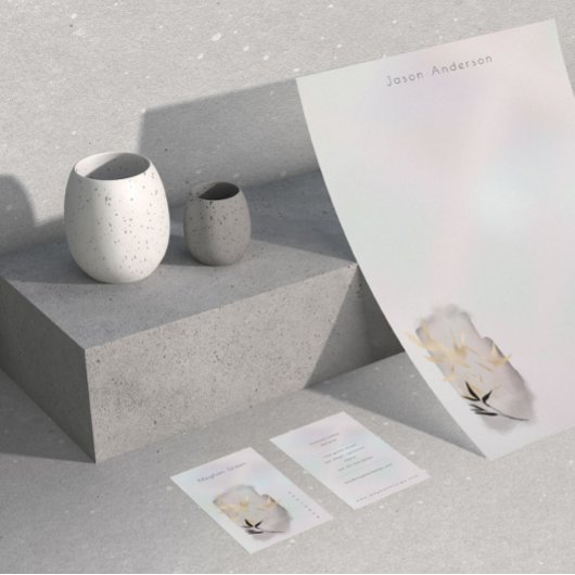 Luxe Pearl Golden Bamboo Visitekaartje