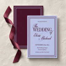Luxe Periwinkle en Plum Formeel Trouwfeest