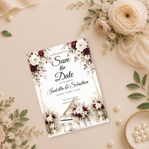 Luxe Piano Tuin Romantische Trouwdag Save The Date