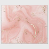 LUXE PINk ROSE MARBLE WRAPPING PAPIER (Vlak)