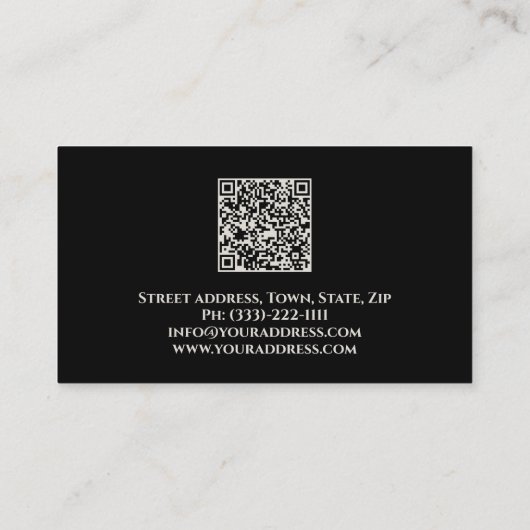 Luxe Platina Design Shimmering Cool Kaart Visitekaartje (Achterkant)