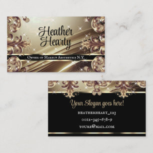 Luxe  Platinum Ombre Flourish Deluxe Visitekaartje