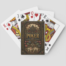 Luxe poker speelkaarten met ontwerp