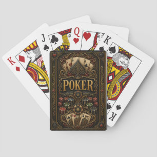 Luxe poker speelkaarten met ontwerp