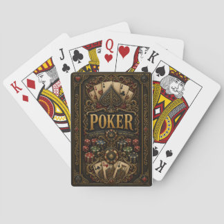 Luxe poker speelkaarten met ontwerp