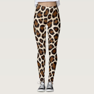 Luxe Populair Wit Luipaard Elegant Collectie Leggings