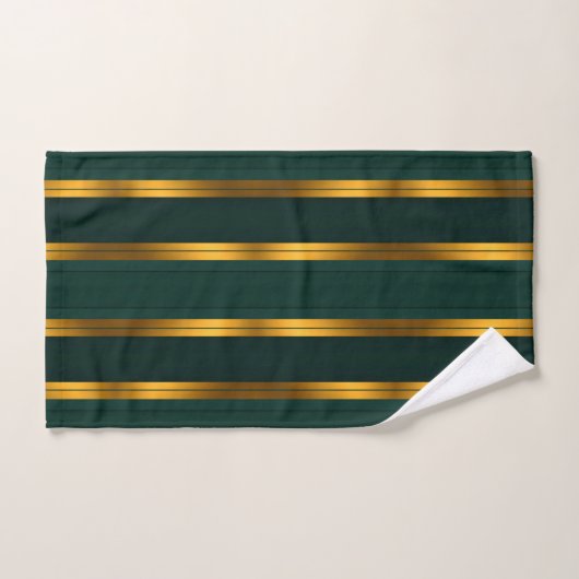 Luxe Populaire Groene Gouden Linnen Textuur Collec Bad Handdoek (Handdoek)