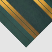 Luxe Populaire Groene Gouden Linnen Textuur Collec Tissuepapier (Detail)