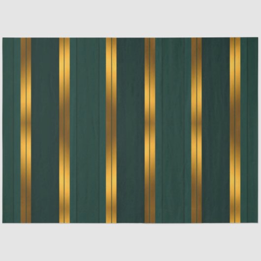 Luxe Populaire Groene Gouden Linnen Textuur Collec Tissuepapier (Voorkant)