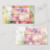 Luxe Premium Kraft-papier Elegant Modern Monogram Visitekaartje (Voorkant / Achterkant)