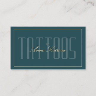 Luxe Premium Tatoeage Kunstenaar Afspraak Visitekaartje