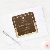 Luxe Product Verpakking Etiketten Donkerbruin & Go (Envelop)