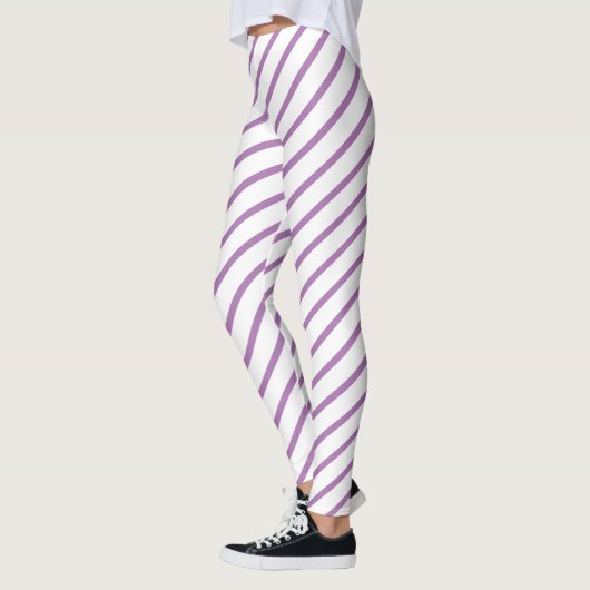 Luxe Purple Top Qualité Linge Leggings (Gauche)