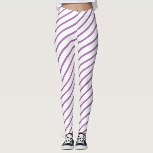 Luxe Purple Top Qualité Linge Leggings (Devant)