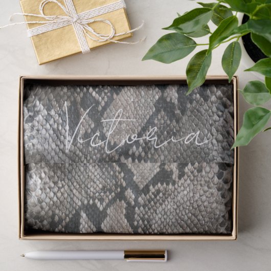 Luxe Python Slangenhuid Rijke Elegante Aangepaste  Tissuepapier (Geschenk)