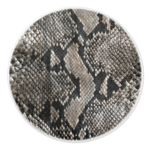 Luxe Python Slangenleer - Rijke Elegante Mode Keramische Knop