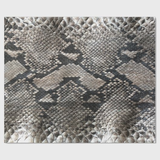 Luxe Python Snake Skin Rich Elegant Mode Cadeaupapier (Vlak)