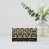 Luxe QR-code Art Deco Visitekaartjes (Staand voorkant)