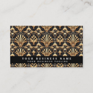 Luxe QR-code Art Deco Visitekaartjes
