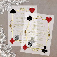 Luxe QR-code Roaring Twenties Art Deco Bruiloft