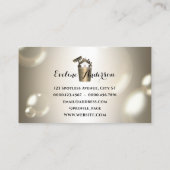Luxe reiniging logo en bubbels visitekaartje (Achterkant)
