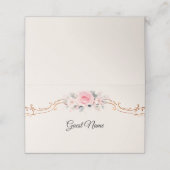 Luxe Rococo Roze Bruiloft (Buitenkant ongevouwen)
