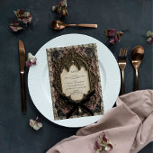 Luxe Rococo Victoriaanse Kant Trouwmenu Menu