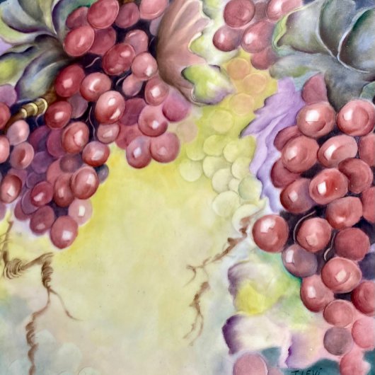 Luxe rode druivenpatroon servet