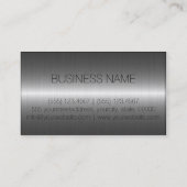 Luxe roestvrij staalmonogram visitekaartje (Achterkant)