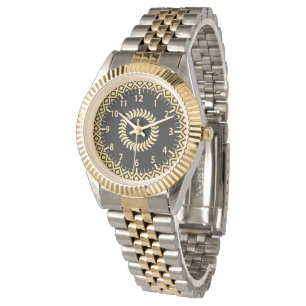 Luxe roestvrijstalen horloge met twee tonen