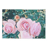 luxe romantic flowers botanical wallpaper kussensloop (Achterkant)