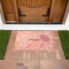 Luxe romantinc peach fuzz baby girl deurmat