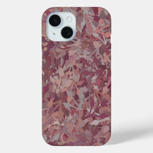 Luxe Rood Bruin Grijs Waterverf Abstracte Kunst Case-Mate iPhone Case (Achterkant)