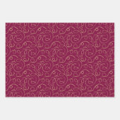 Luxe rood inpakpapier vel (Voorkant 2)