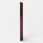 Luxe Rood Premium Textuur Design Case-Mate iPhone Case (Achterkant/links)