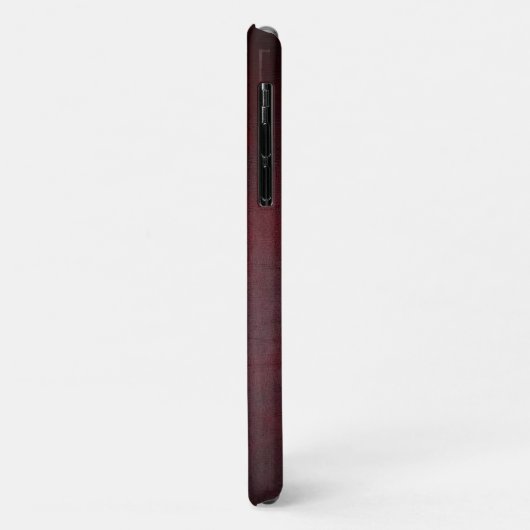 Luxe Rood Premium Textuur Design Case-Mate iPhone Case (Achterkant/links)