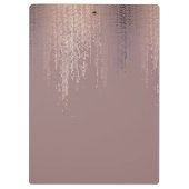 Luxe Roos Gold Confetti Rain Pattern Klembord (Achterkant)