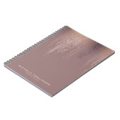 Luxe Roos Gold Confetti Rain Pattern Notitieboek (Linkerzijde)