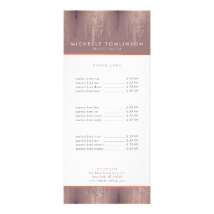 Luxe Roos Gold Confetti Rain Pattern Reclamekaart