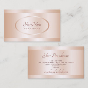 Luxe Roos Gold Effect Professional en stijlvol Visitekaartje