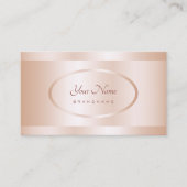 Luxe Roos Gold Effect Professional en stijlvol Visitekaartje (Voorkant)