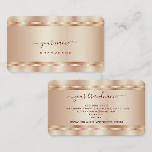 Luxe Roos Gold Shimmer-effect Professional Visitekaartje