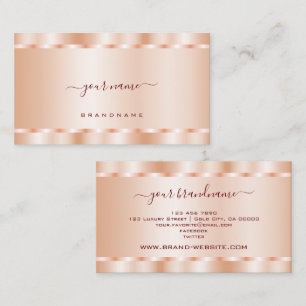 Luxe Roos Gold Shimmer-effect Professional Visitekaartje