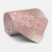 Luxe Roos Gold Stropdas Blush Glitter Drivers (Opgerold)