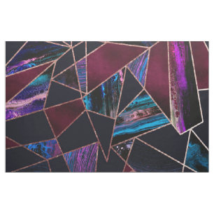 Luxe Roos Gold vloeibare verf Marmer Stof